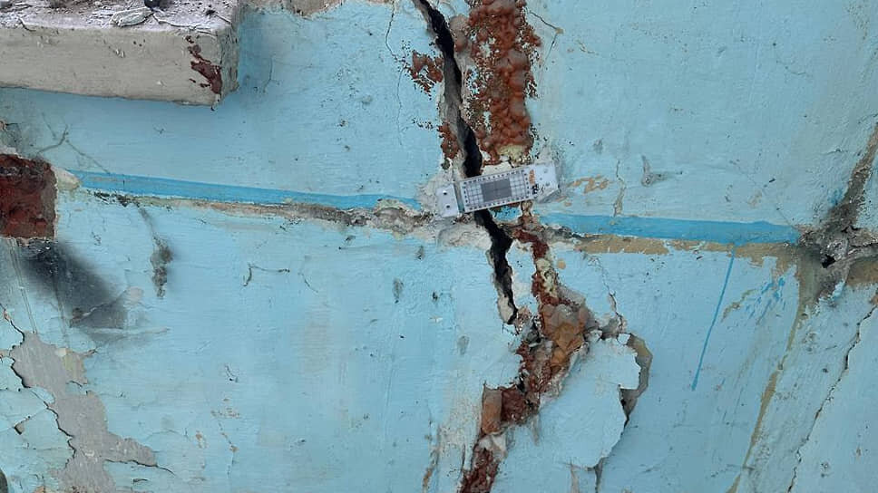 В Мергасовском доме в Казани установили трещиномеры.📷Фото: Комитет Республики Татарстан по охране объектов культурного наследия