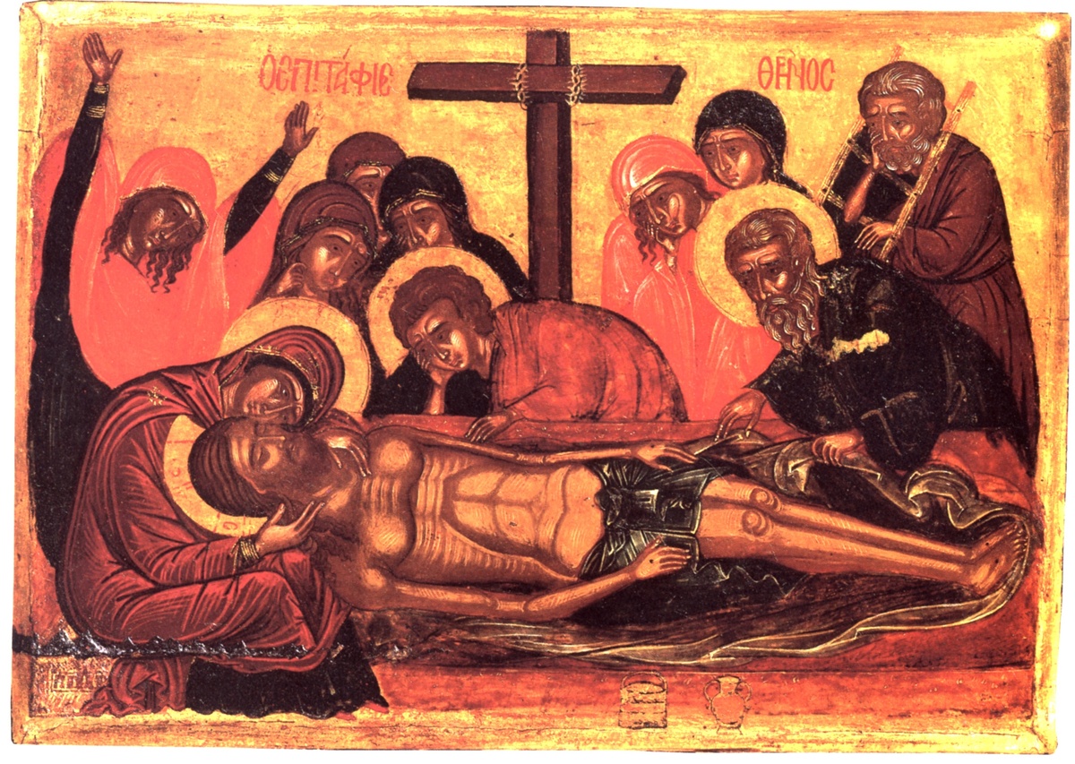 Оплакивание. 18 в. Икона.