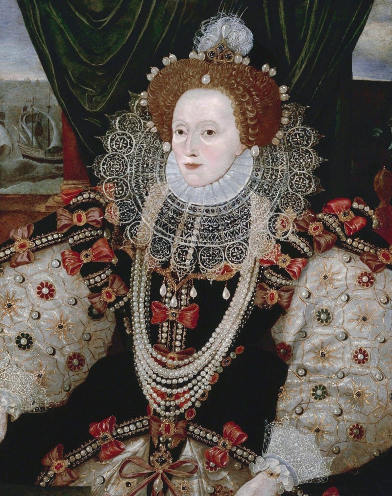 Королева Англии Елизавета I, картина Джорджа Гауэра, около 1588 года. Викисклад // Общественное достояние