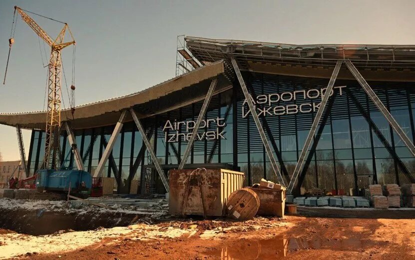    Фотофакт: как сейчас выглядит строящийся терминал аэропорта Ижевска