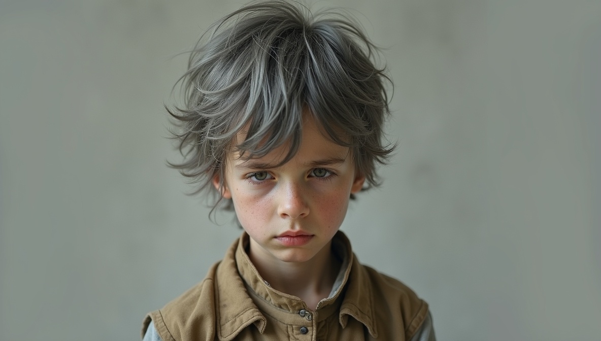 Так ИИ видит "седого печального мальчика"