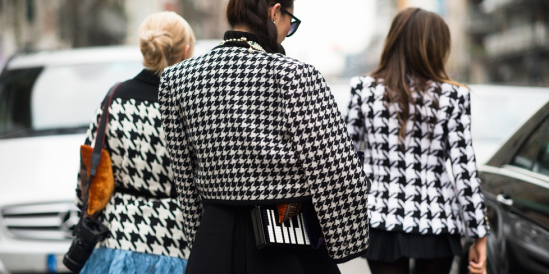 Жакеты из ткани "гусиная лапка" в повседневной жизни