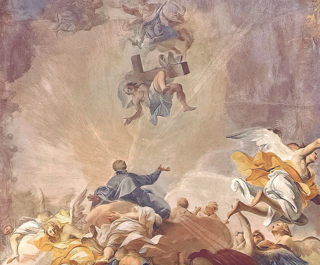 Андреа Поццо , Святой Игнатий Лайола на небесах