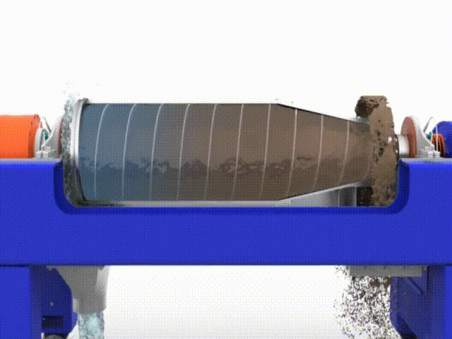 Рисунок 6. Процесс разделения в декантере.