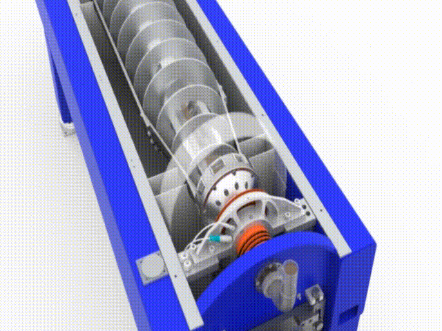 Рисунок 5. Подача шлама в барабан.