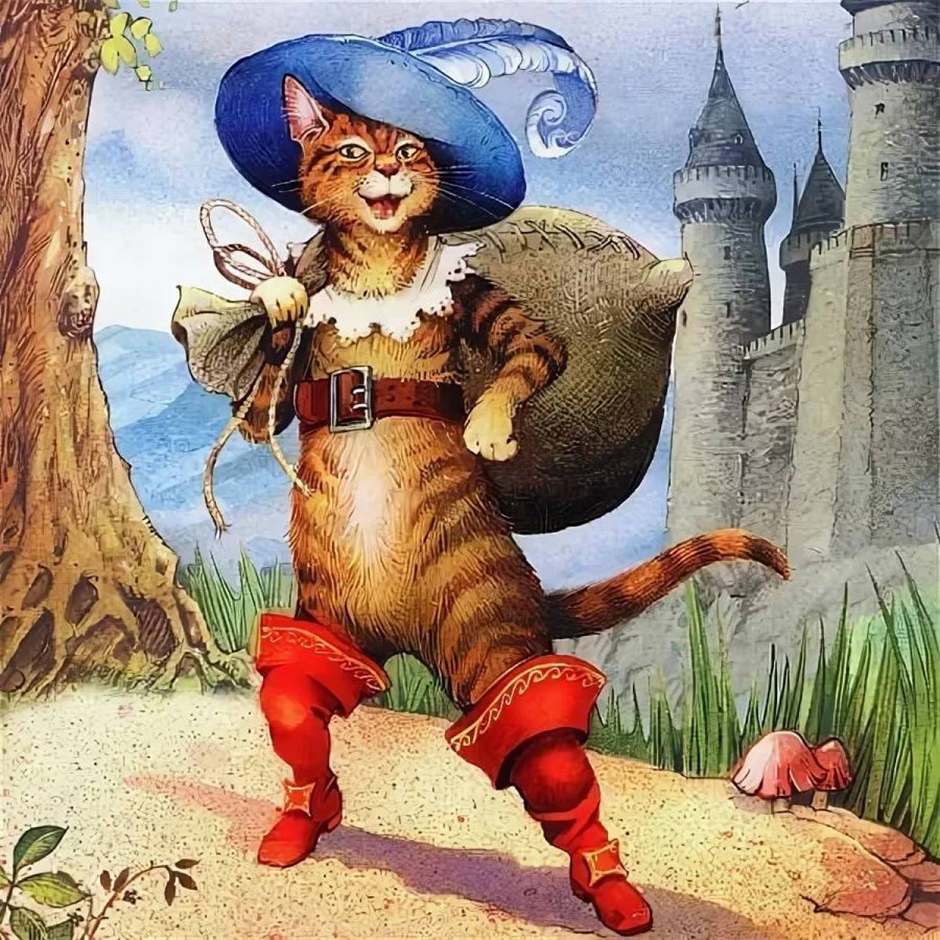 Иллюстрация по сказке Ш. Перро “Кот в сапогах”