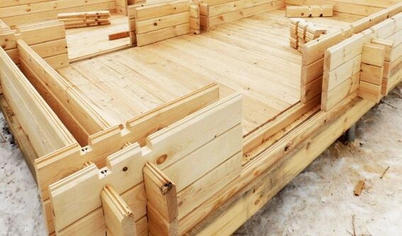 Технология строительства деревянных стен "двойной брус"