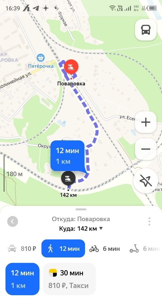 Платформа 142 км