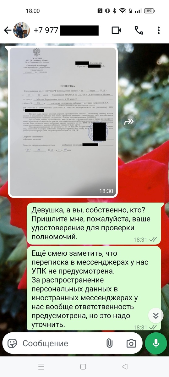 Здесь и далее - переписка от 17.03.2023.