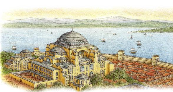 Собор св. Софии в Константинополе. Реконструкция