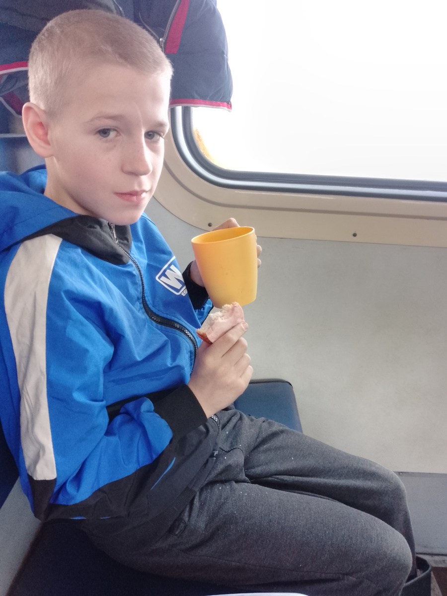 В электричке