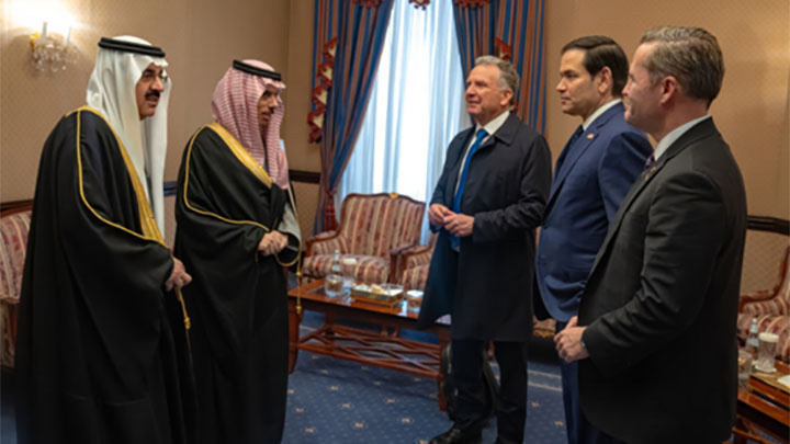    Делегация США на переговорах в Эр-Рияде, февраль. Фото: Freddie Everett/Us State/ globallookpress.com