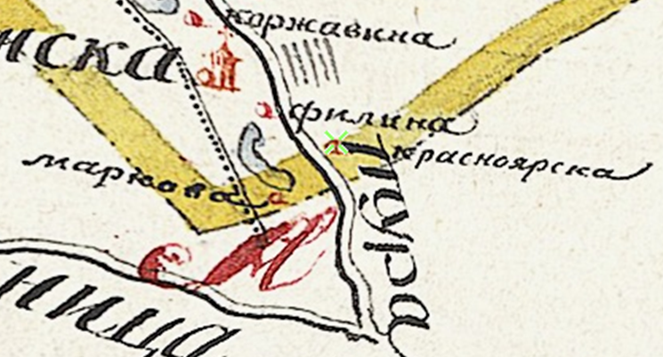 Карта Туринского уезда.