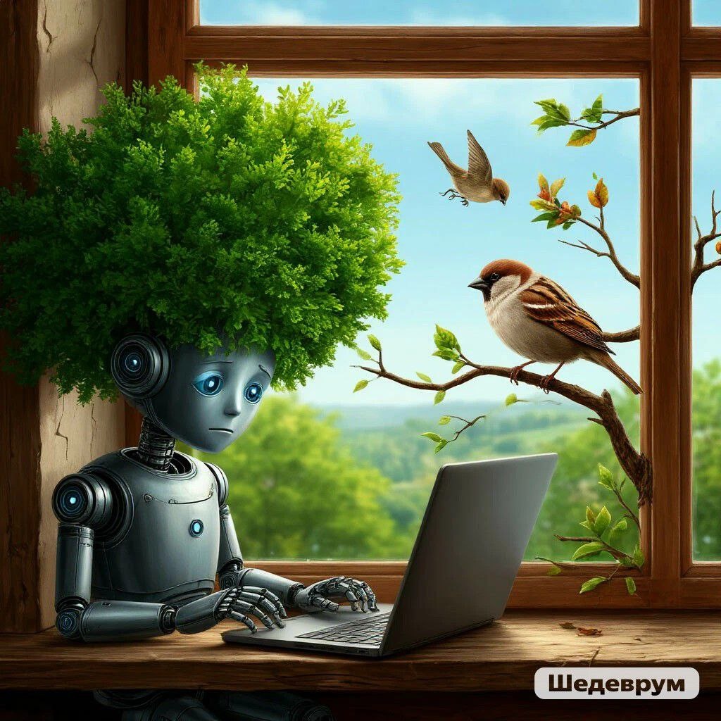 Исполнение мечты! Наш Ботик частично ожил. Даже воробей удивился!