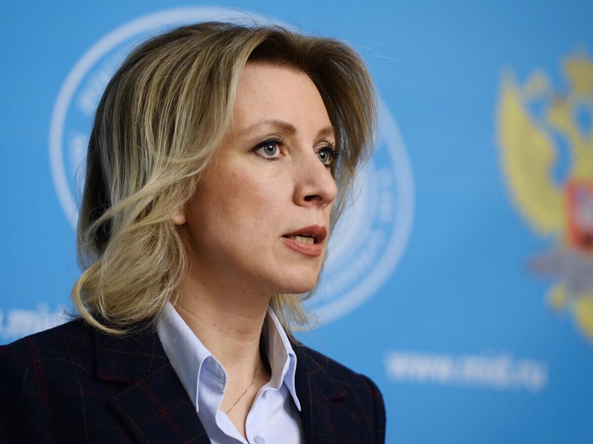    Официальный представитель министерства иностранных дел России Мария Захарова на брифинге по текущим вопросам внешней политики© РИА Новости / Максим Блинов