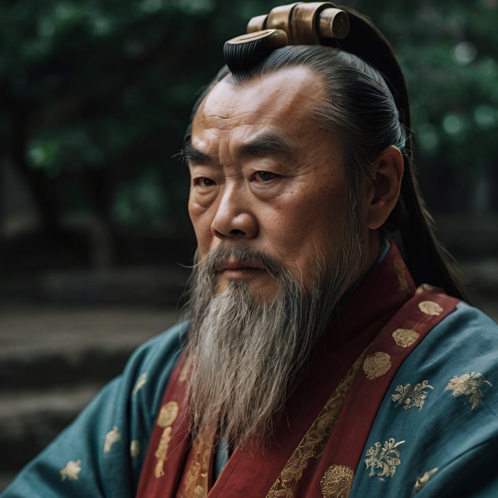 Конфуций (ИИ иллюстрация)
