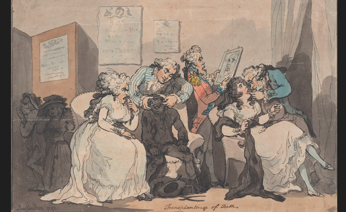 Томас Роулендсон. "Трансплантация зубов", 1787