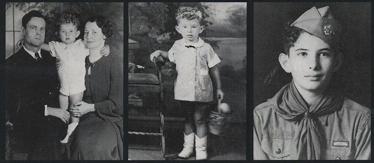 Чарльз с приемными родителями 