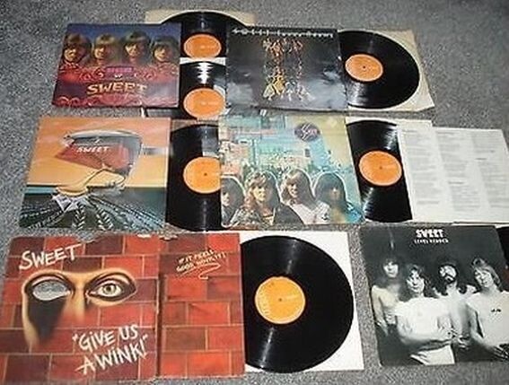 Лучшие альбомы Sweet, записнные группой с 1974 по 1978 гг.