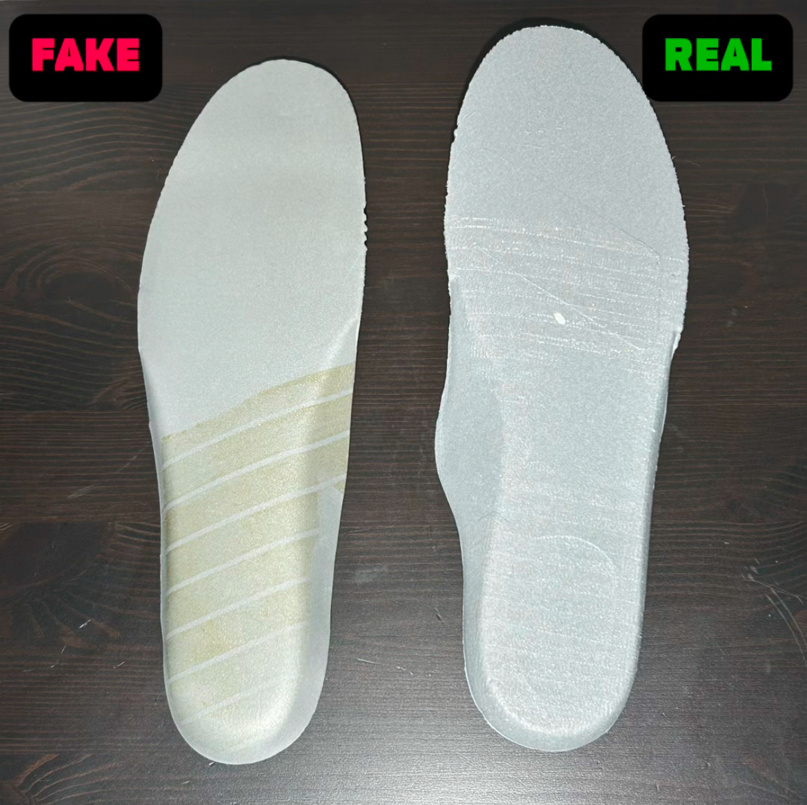 Подделка помечена - FAKE; Оригинал - REAL;