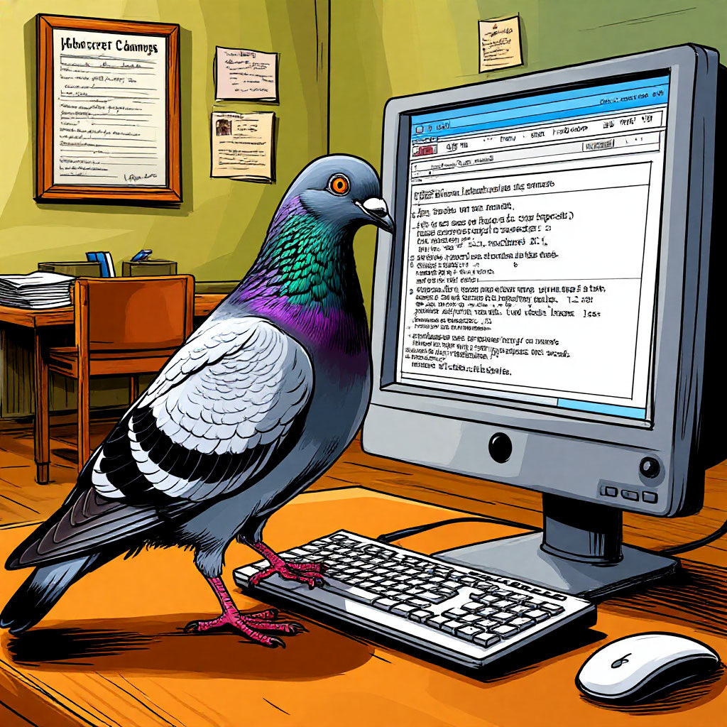 Голубь програмист