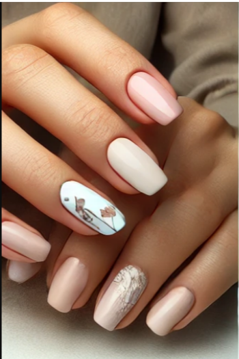 Романтическая нежность с акварельными цветами