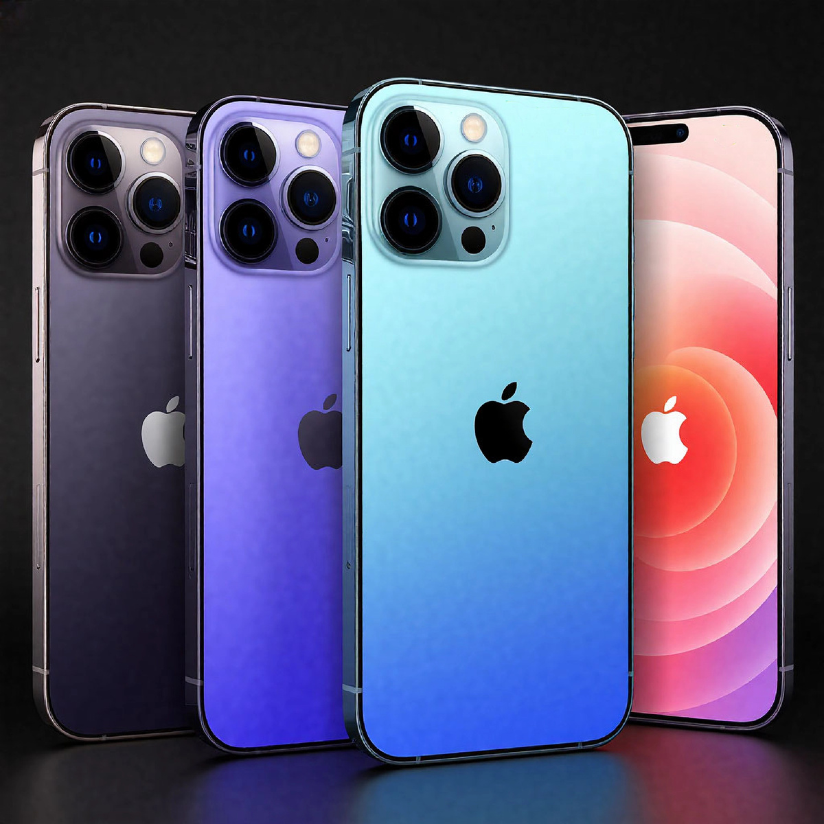 Сгенерированние ИИ изображение. Прогноз внешнего вида нового айфона от ИИ