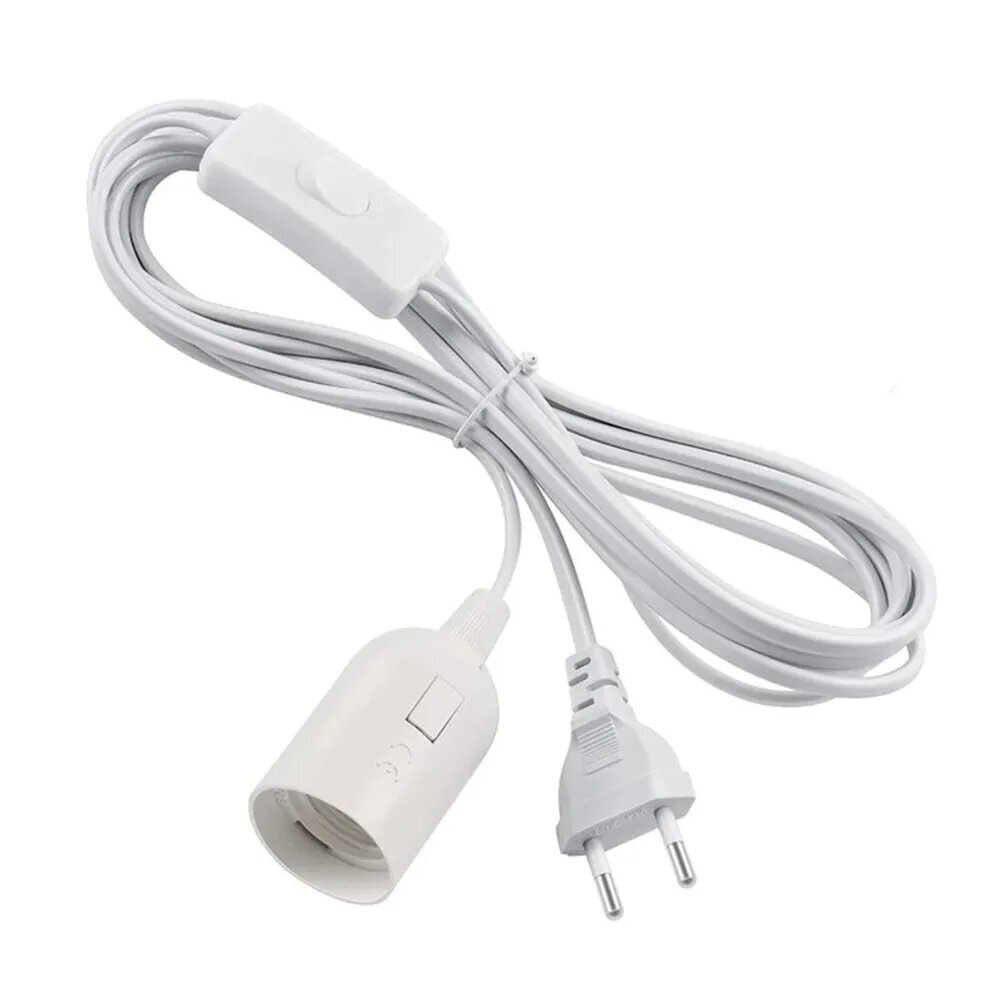 Патрон с проводом белый!