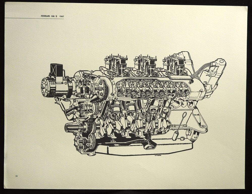 Разрез двигателя V12