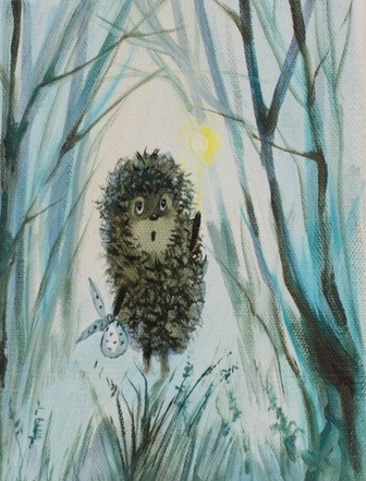 Весенний Ёжик в весеннем тумане в весеннем лесу. Картинка из интернета. Для настроения. Улыбнитесь🤗