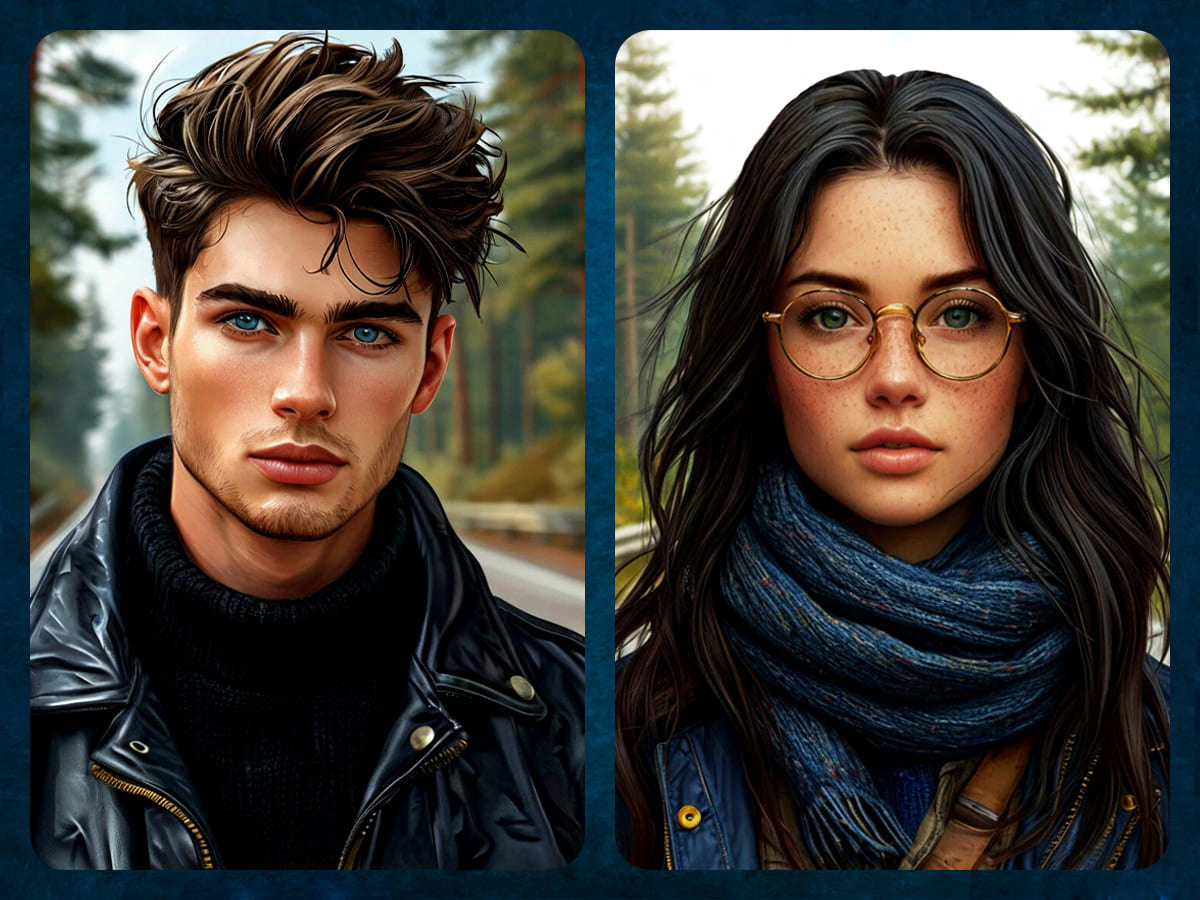 Кристофер Роуз и Джеремия Рейс из романа «2:36 по Аляске» Анастасии Гор (арты).