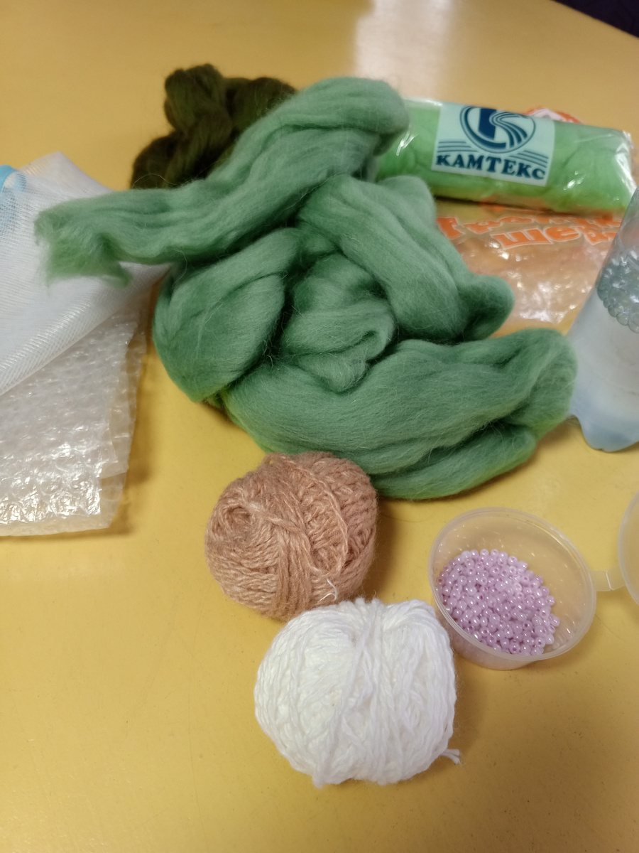 материалы для мокрого валяния интерьерной игрушки