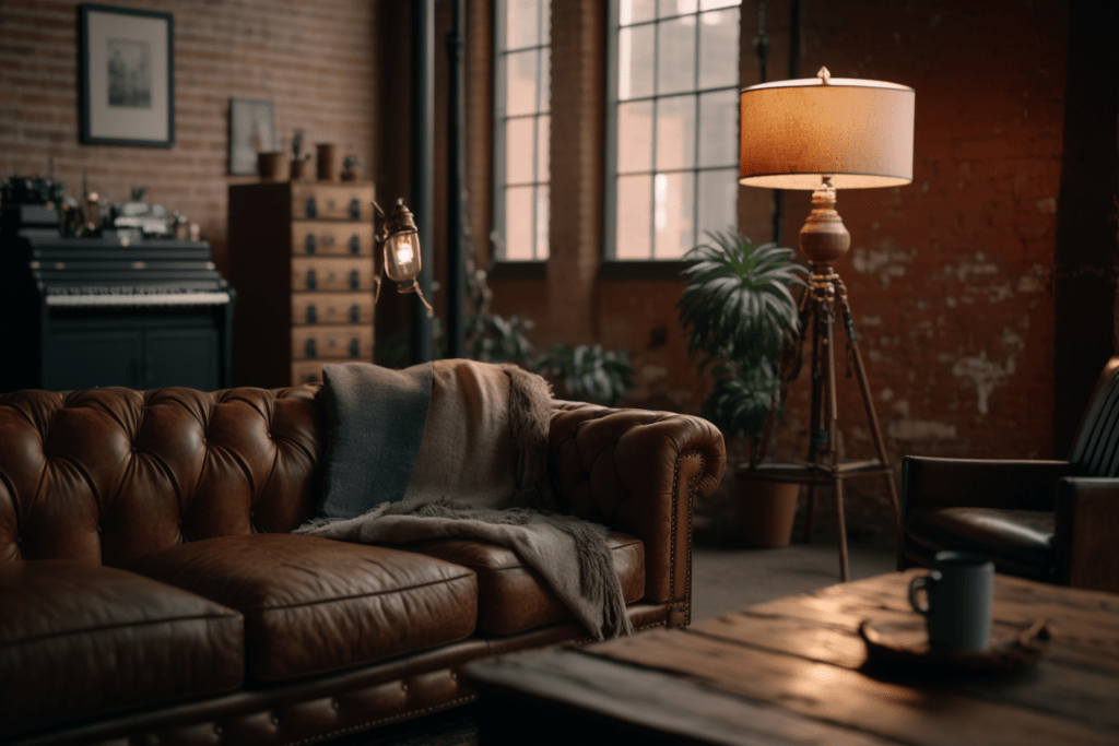    Брутальный интерьер в промышленном стиле Keri