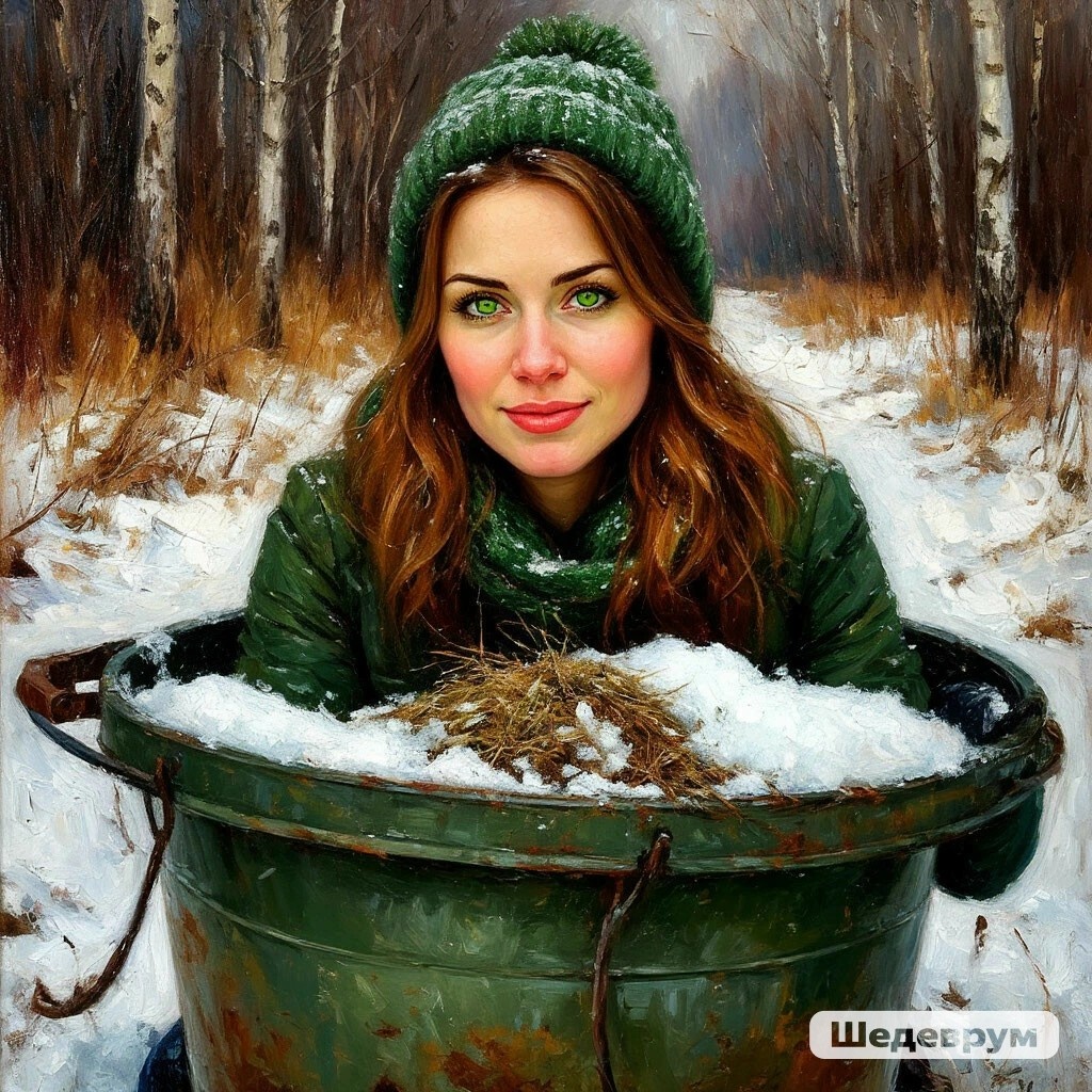 Шедеврум. Мои картинки.переделывать не стала, пусть будет все зеленое.