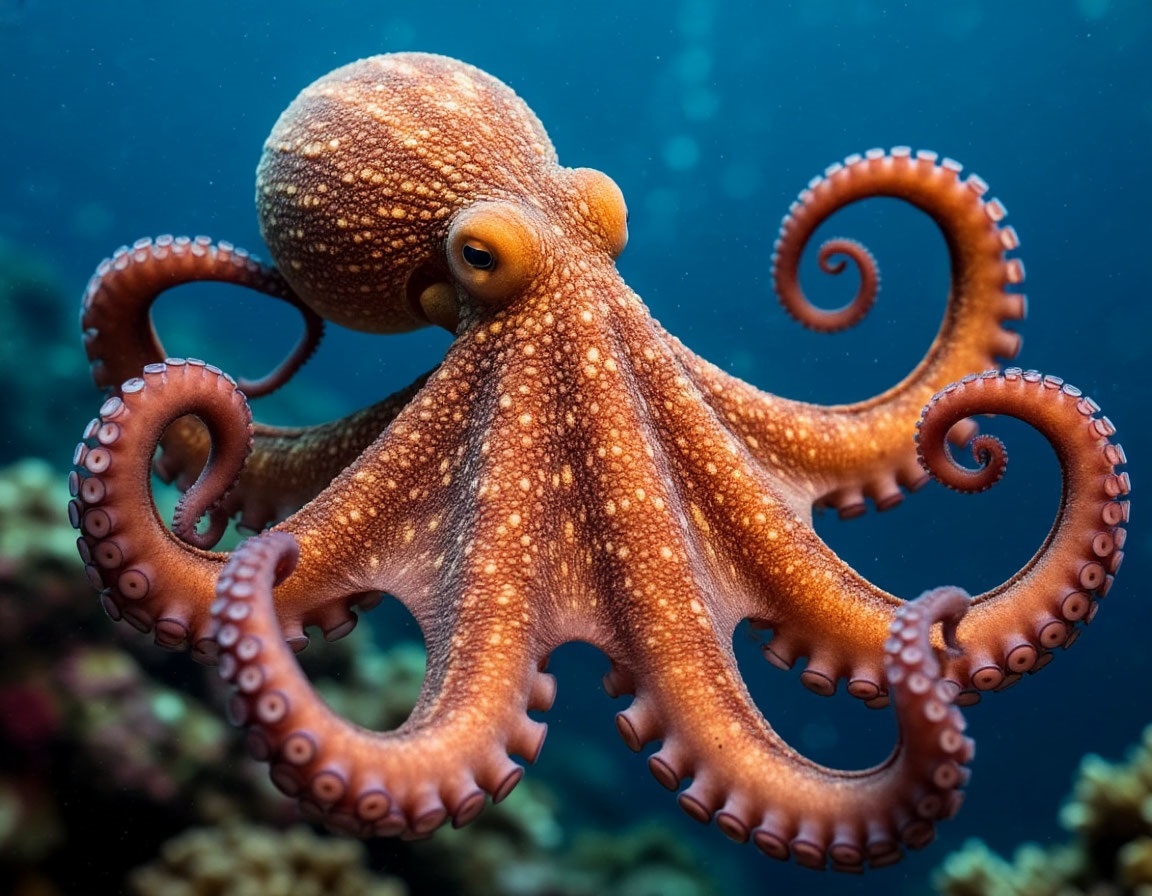 У осьминогов три сердца