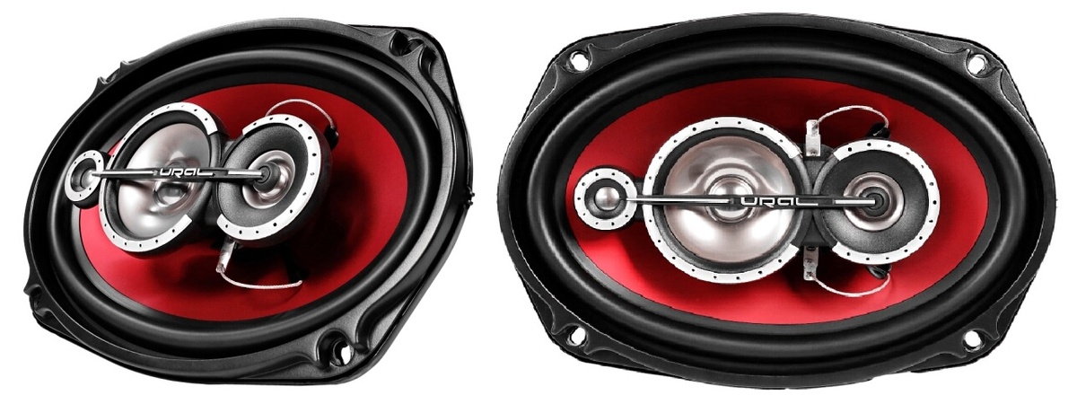 Урал DDB AS-D6941. Здесь установлен диффузорный среднечастотный излучатель, твитер со сбалансированным куполом и коротким рупором, и керамический супертвитер. Самый басовитый и самый громкий динамик серии