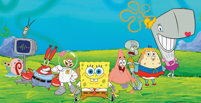Губка Боб Квадратные Штаны. «Гу́бка Боб Квадра́тные Штаны́», также известный как «Спанч Боб Сквэр Пэнтс» (англ. SpongeBob SquarePants) — американский мультипликационный сериал, который транслируется на телеканале «Nickelodeon». Появился в эфире 1 мая 1999 года и стал одной из самых популярных анимационных программ телевидения, побив рекорд нескольких других мультсериалов. Это первый по продолжительности показа анимированный сериал телеканала «Nickelodeon», обогнавший «Ох уж эти детки!» (англ. Rugrats) — на данный момент он насчитывает 14 полных сезонов. В 2022 году мультсериал был продлен на четырнадцатый и пятнадцатый сезоны. Премьера четырнадцатого сезона основного мультсериала состоялась 2 ноября 2023 года. Пятнадцатый сезон вышел 24 июля 2024 года. 7 февраля 2025 года анонсировали шестнадцатый и семнадцатый сезоны. Премьера 16 сезона назначена на 2025 год, а премьера 17 сезона на 2026 год. Губка Боб Квадратные Штаны - Главный герой американского одноимённого мультипликационного сериала. Энергичная и жизнерадостная морская губка. Характерные черты внешности: большие голубые глаза, много дырочек по всему телу (40 дырок) и рот с выступающими вперёд резцами, ямочками на щеках и веснушками, а также небольшие реснички. Оптимист, добрый, трудолюбивый и надёжный. Очень умён, но иногда бывает наивен. По профессии: повар в ресторане «Красти Краб».  Живёт: со своим питомцем, улиткой Гэри, в большом «доме-ананасе» в вымышленном городке Бикини-Боттоме, расположенном под водой около реального тропического острова в Атолле Бикини. Может по желанию изменять форму своего тела, а также длину и форму рук, втягивать их в себя.