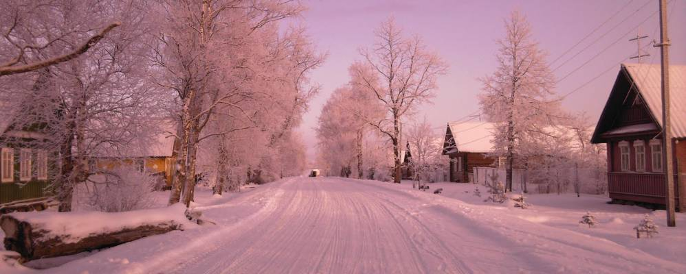 Вот примерно так. Типичная деревня.