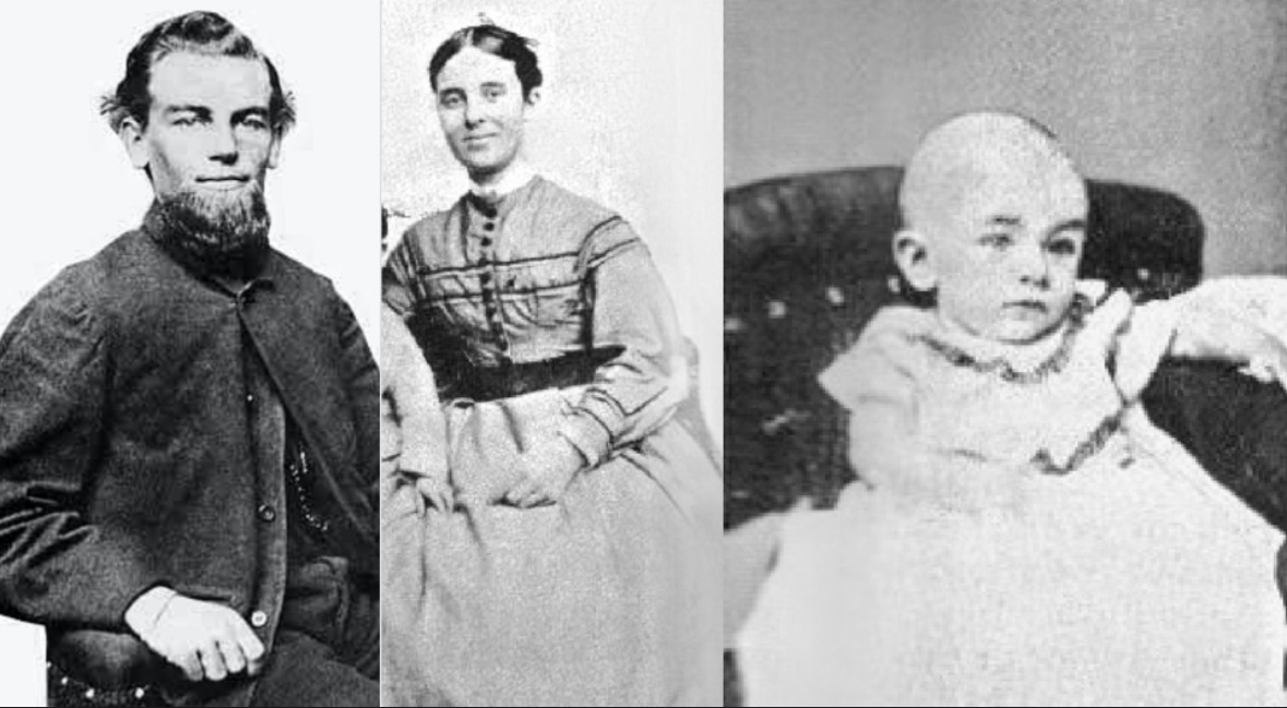 Капитан корабля, жена и дочка 