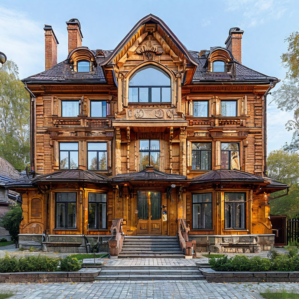 Дом. Иллюстрация сгенерирована нейросетью