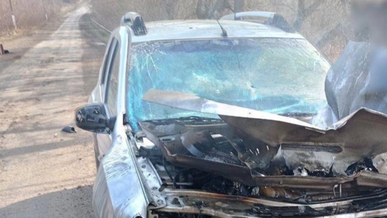    ВСУ ударили по автомобилю главы Беловского района в Курской области ©Telegram-канал врио губернатора Курской области Александра Хинштейна /t.me/Hinshtein