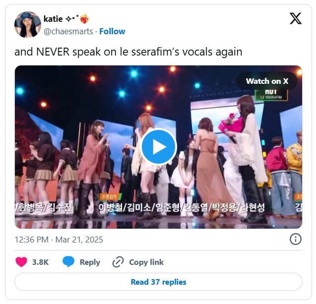    «И больше НИКОГДА не обсуждайте их вокал».