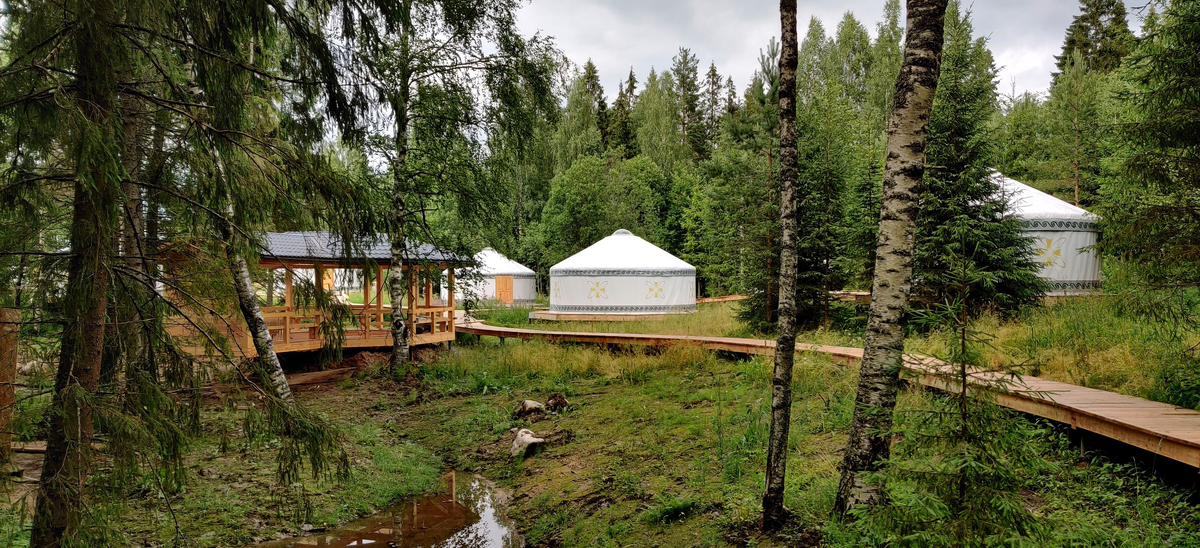 юрта нашего производства для турбазы "Валдай"