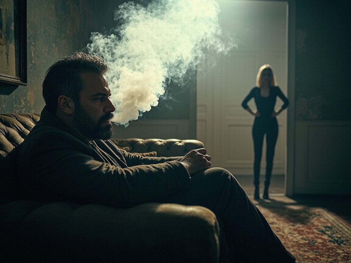 Вейпер дымит дома, а жена готовит план мести