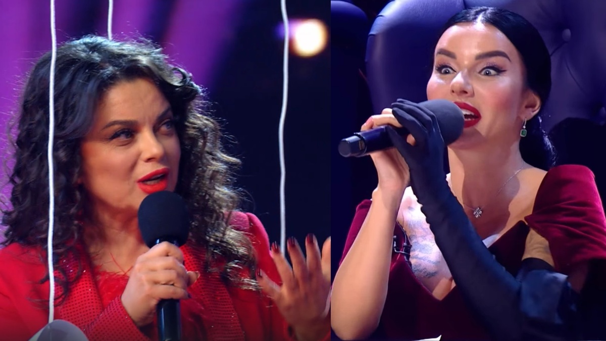 Наташа Кололёва- ведущая, Юлия Волкова - в жюри, кадры шоу "Суперстар", 22.03.2025, НТВ 