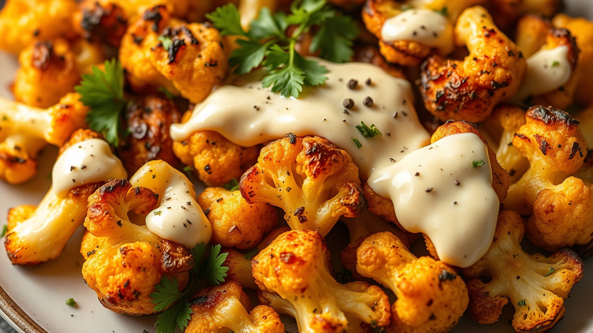 Цветная капуста с сырным соусом