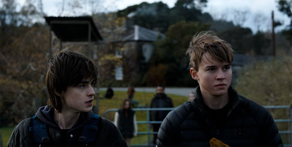 У главного героя фильма ужасов «Судная ночь в Аркадии» два сына, с которыми он живёт на отдалённой ферме и что-то там крестьянствует в условиях постапокалипсиса