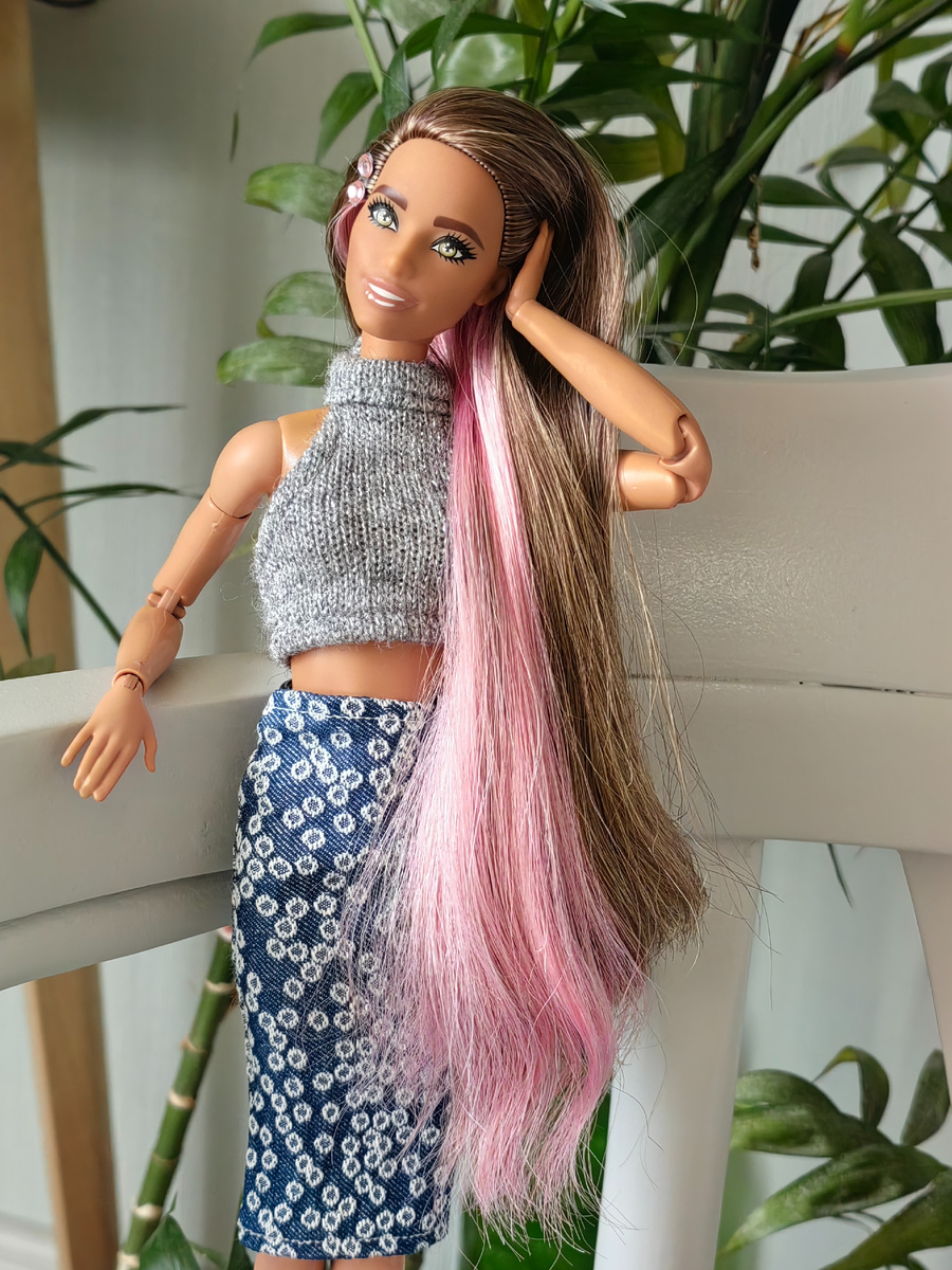 Гибрид Barbie Cutie Reveal HRK24 на теле Barbie МТМ FTG82 - моя Аня