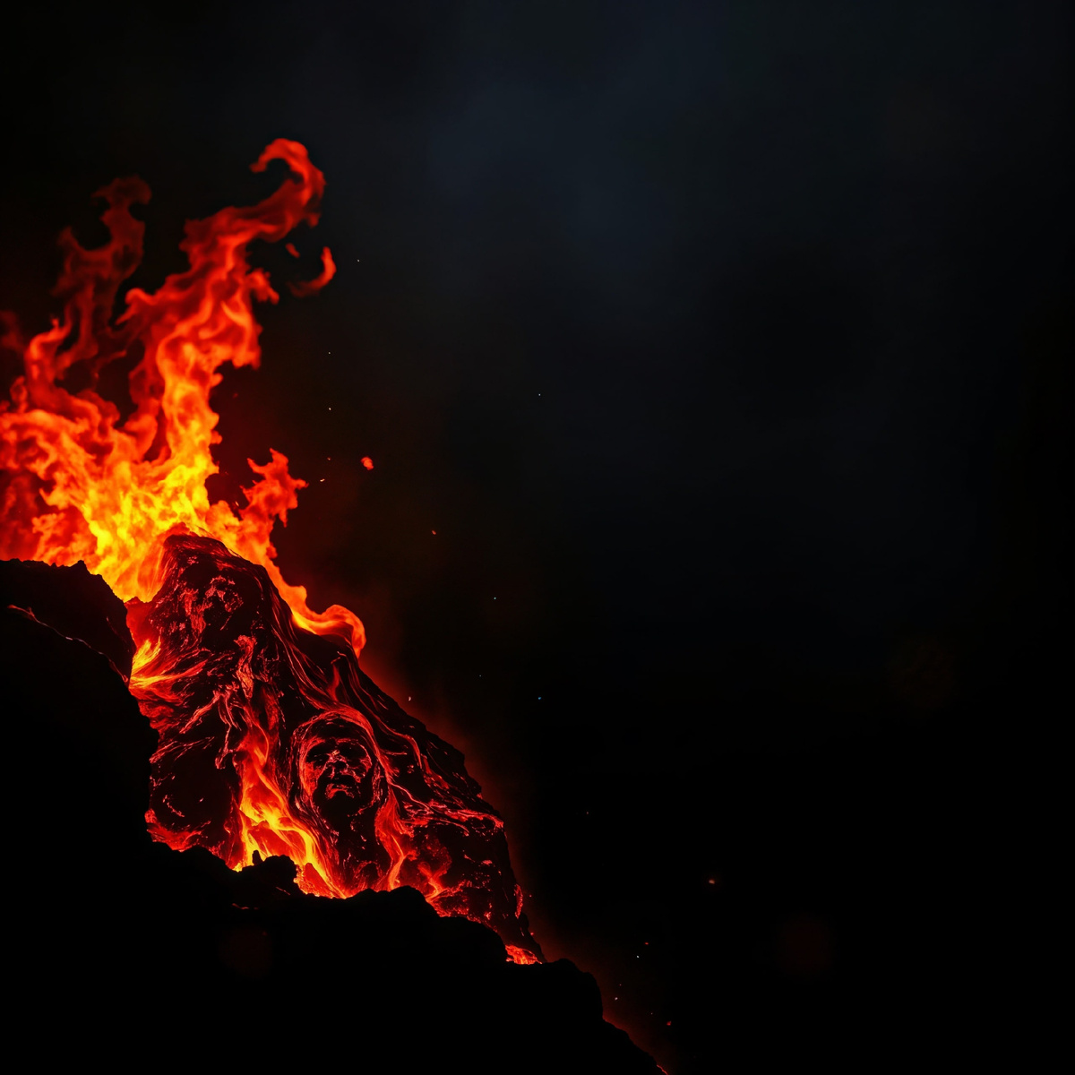 Охваченный огнем...