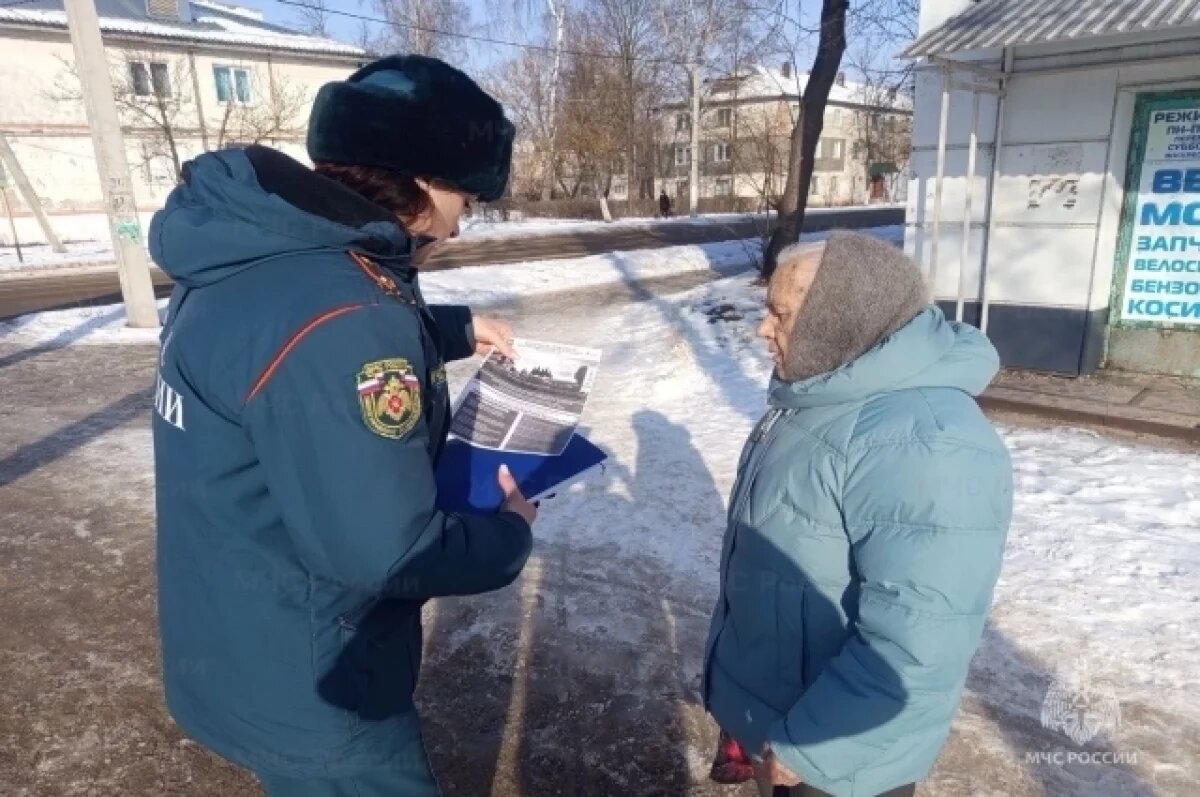    Спасатели напомнили жителям Одоева и Арсеньево о пожарной безопасности